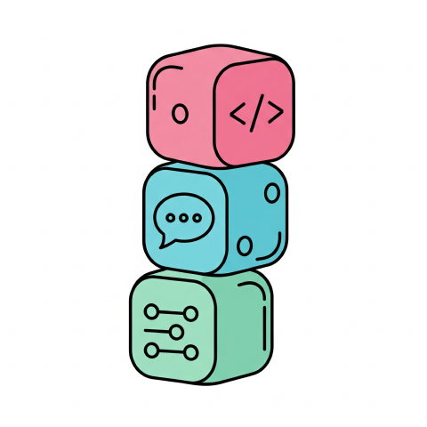 AIがツールを連携し業務を自動化するイメージ