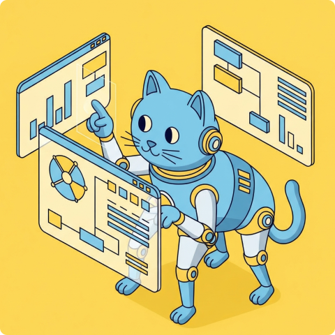 業務フローを分析するAI活用のイメージ