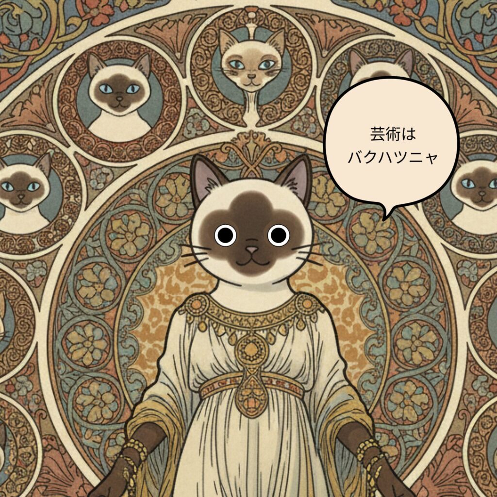 Midjourneyシャム猫