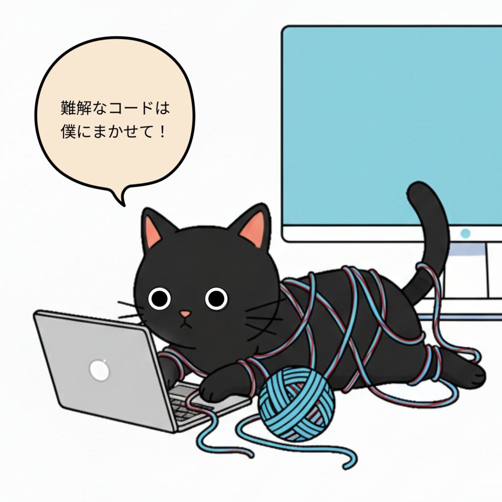 GitHub Copilot黒猫